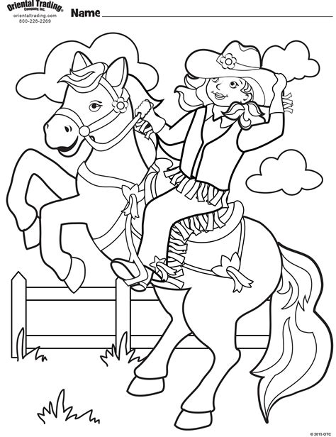 cowgirl coloring sheets|Cowgirl Coloring Pages (Free Printable PDF)